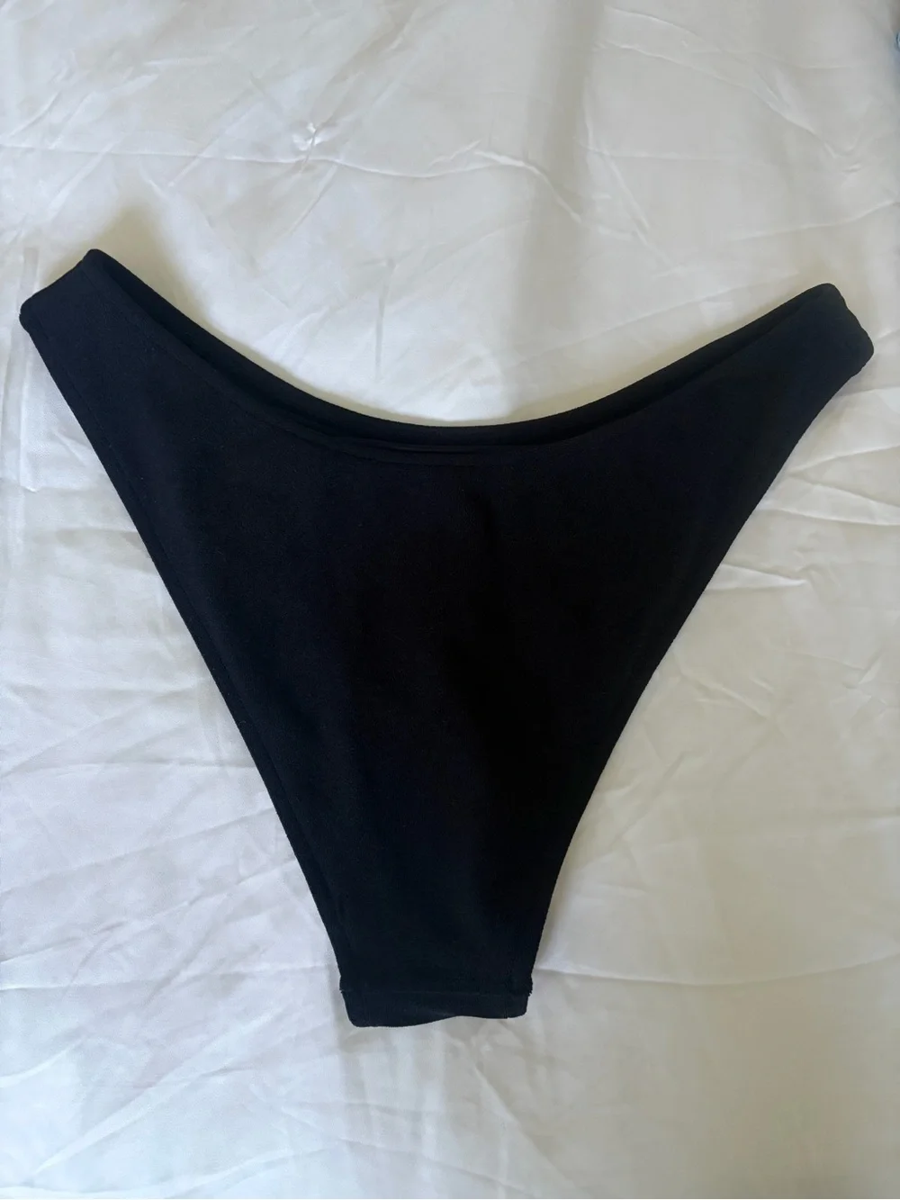 Frankie's Bikinis Black Catalina Full Coverage Bikini Bottom